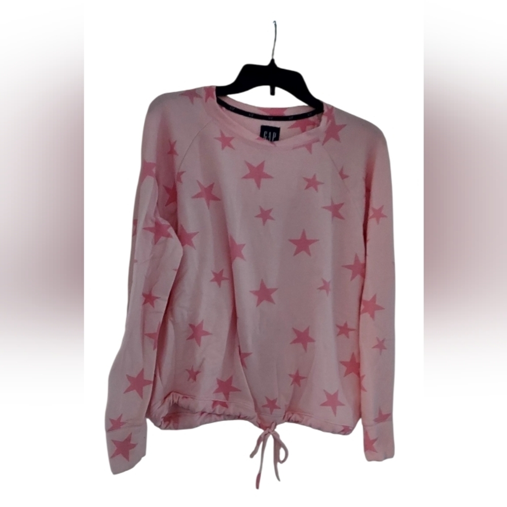 GAP Pink Star Patterned Sweatshirt